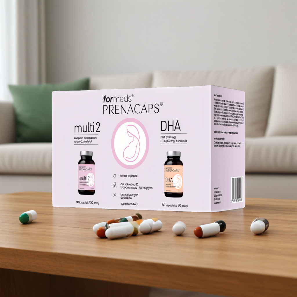 Multi 2 DHA Prenacaps - Wsparcie od II trymestru - 2x 60 kapsułek
