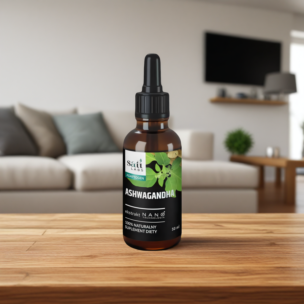 Nano Ashwagandha SATI Labs - Pomaga organizmowi radzić sobie ze stresem - 50 ml