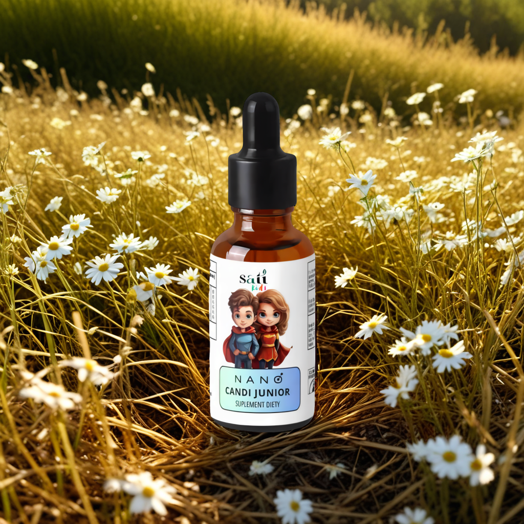 Nano Candi Junior SATI Labs - Naturalne wsparcie organizmu, dzieci bez candida - 50 ml
