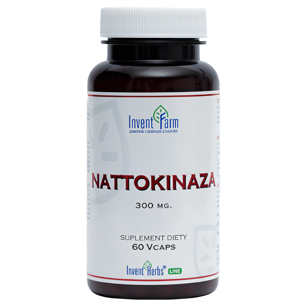 Nattokinaza Invent Farm - Krążenie i serce - 60 kapsułek