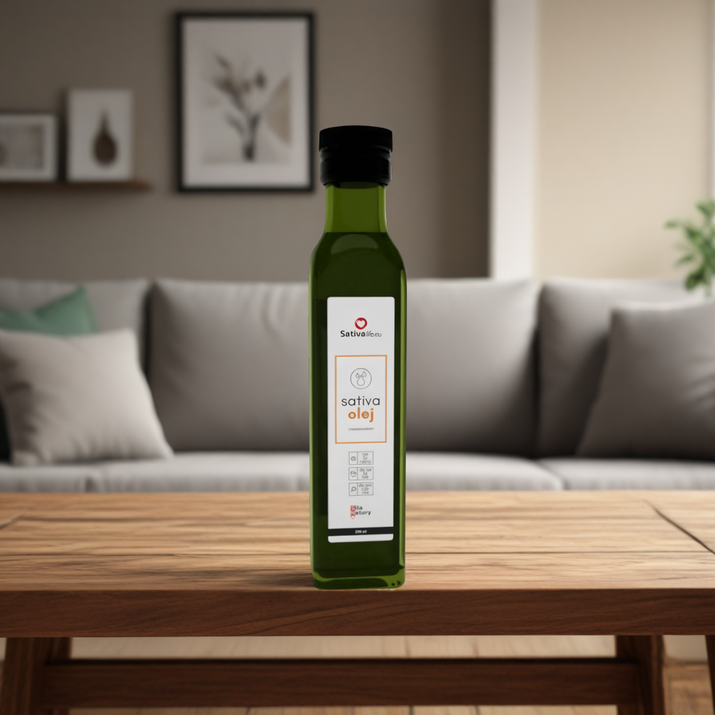 Olej Konopny Sativa Life - Naturalne kwasy omega 3-6-9 - 250 ml