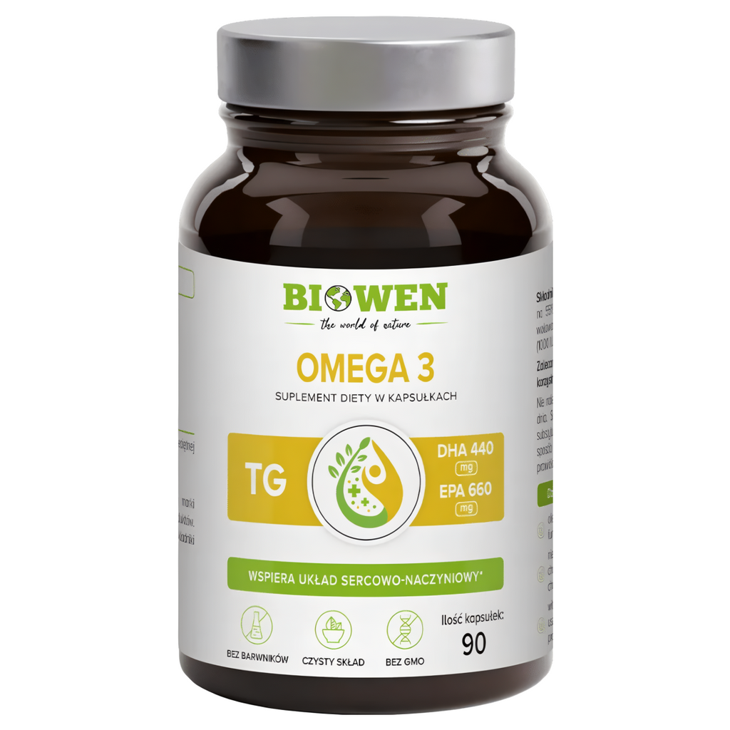 Omega 3 Biowen - Olej rybi z sardeli peruwiańskiej - 90 kapsułek