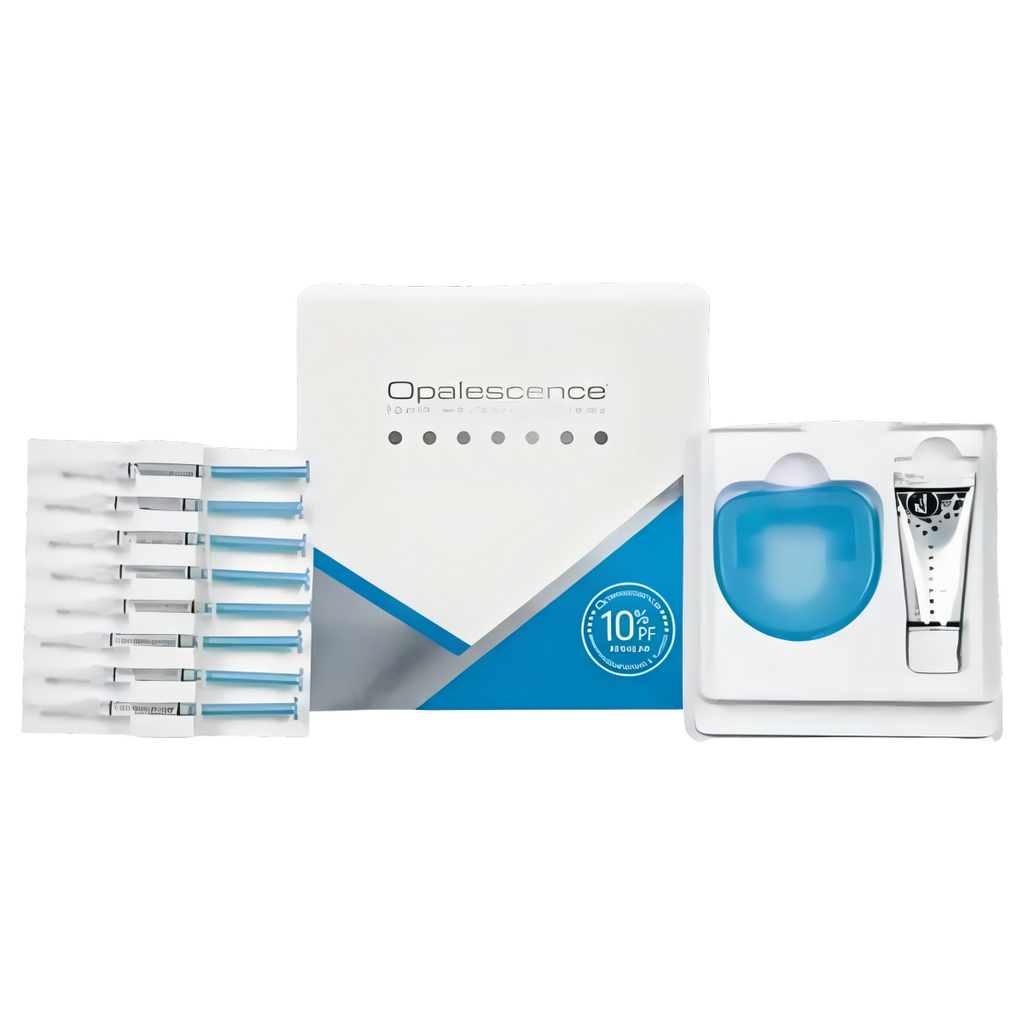 Opalescence PF 10% PA KIT Zestaw do wybielania zębów 8 strzykawek + pasta Original 28g + etui na nakładki (Smak: mieta)