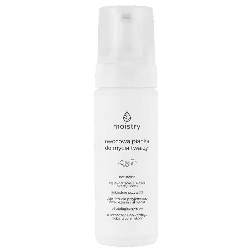 Owocowa pianka do mycia twarzy Moistry - Skuteczne oczyszczanie - 175 ml