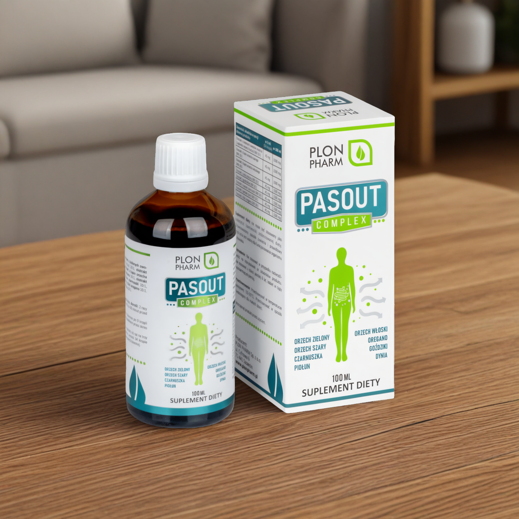 Pasout Complex Plon Pharm - Naturalne ekstrakty roślinne w glicerynowo-wodnym maceracie - 100 ml