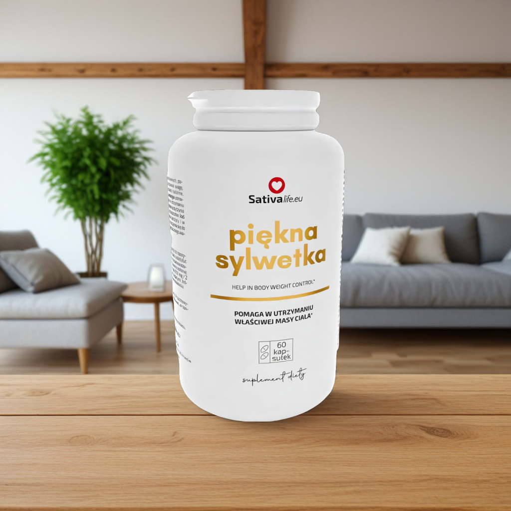 Piękna sylwetka Sativa Life - Naturalne wsparcie w odchudzaniu - 60 kapsułek