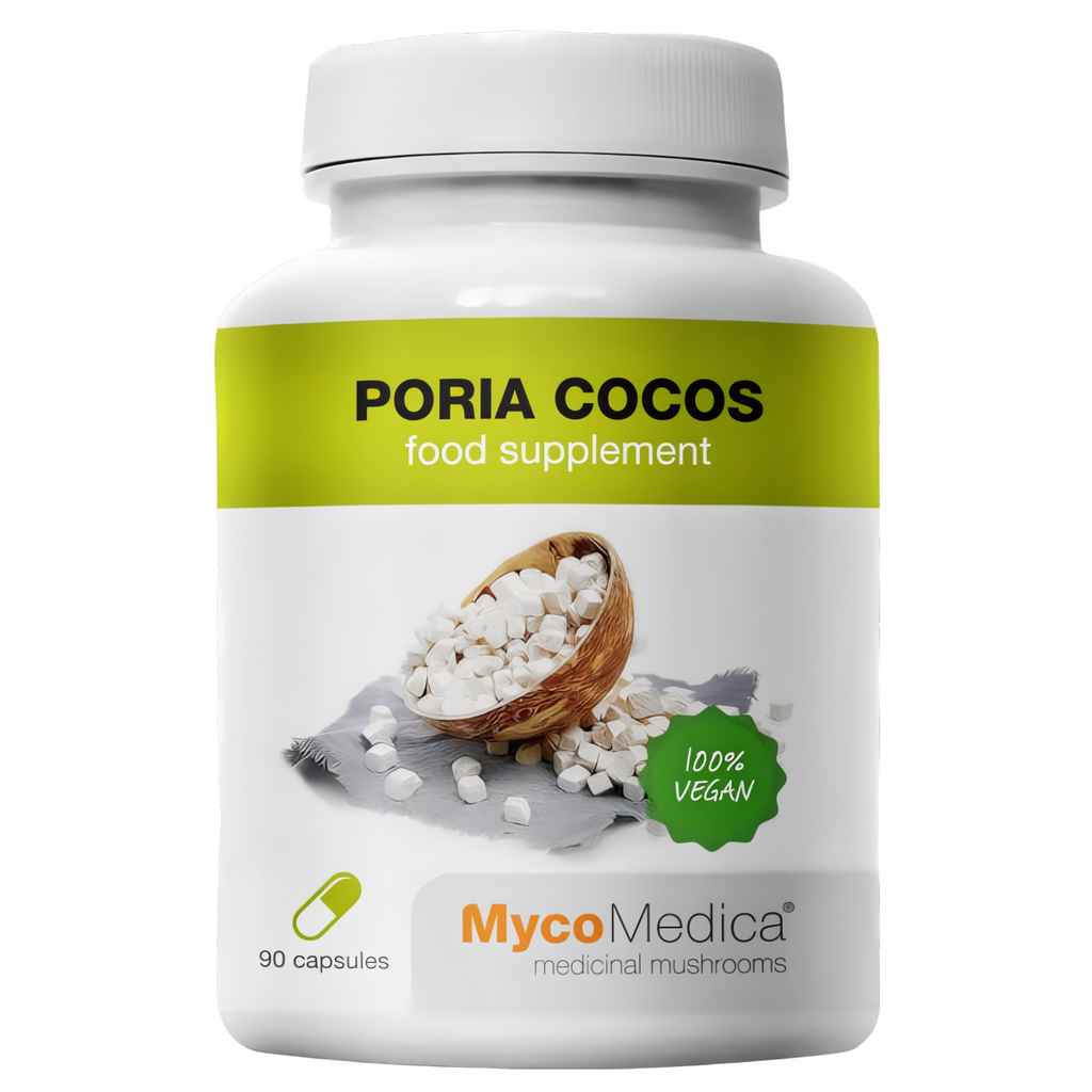 Pornatka kokosowa Poria cocos MycoMedica - Wspomaga układ pokarmowy - 90 kapsułek
