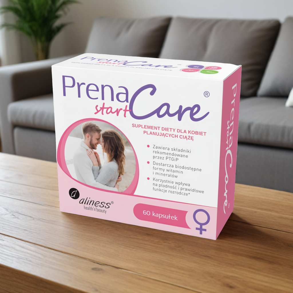 PrenaCare Start Aliness - Suplement diety dla kobiet planujących ciążę - 60 kapsułek