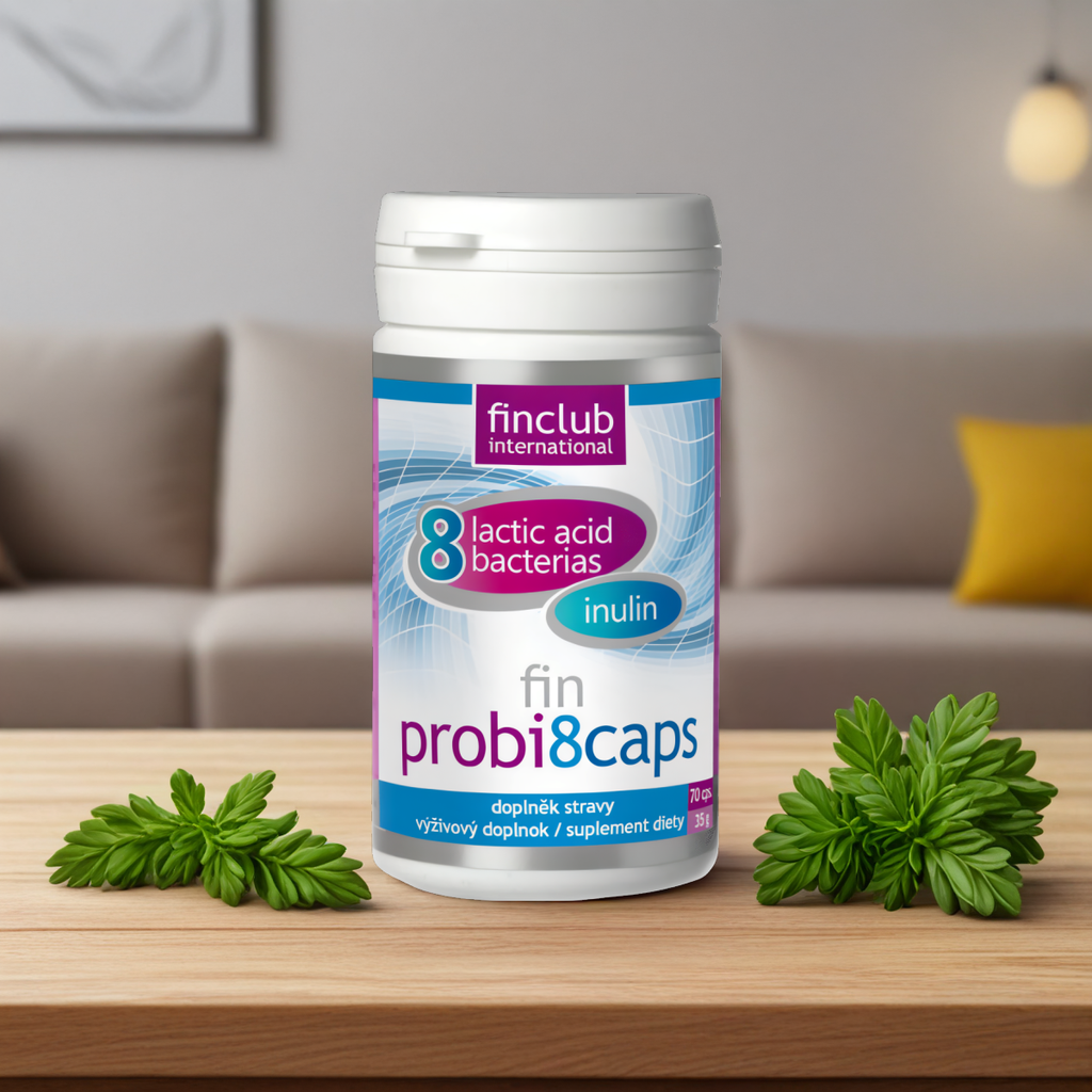 Probi8caps Finclub - Probiotyki i inulina - 70 kapsułek