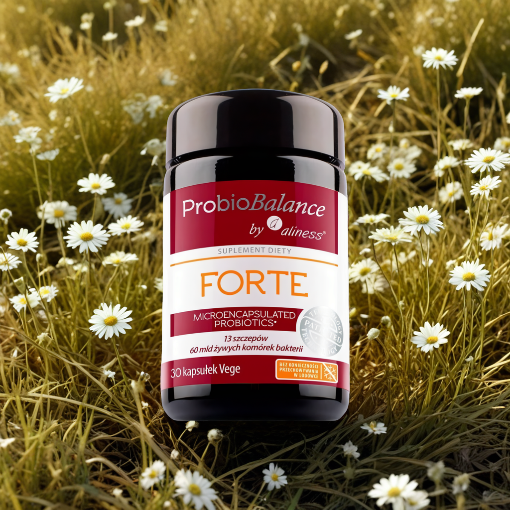 Probiotyk FORTE ProbioBalance Aliness 60 mld żywych komórek bakterii – 30 kapsułek Vege