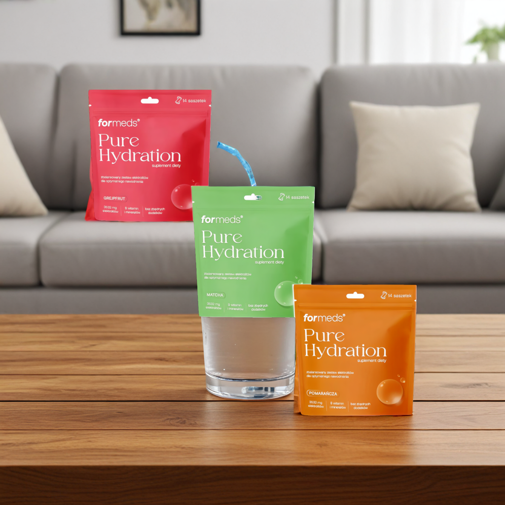 Pure Hydration Formeds - Zbalansowany zestaw elektrolitów - 14 saszetek (Smak: grejpfrut)