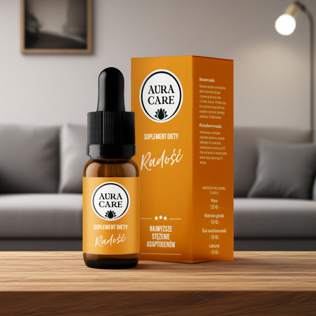 Radość AURA CARE - Naturalne wsparcie dla dobrego samopoczucia - 10ml, około 300 kropli