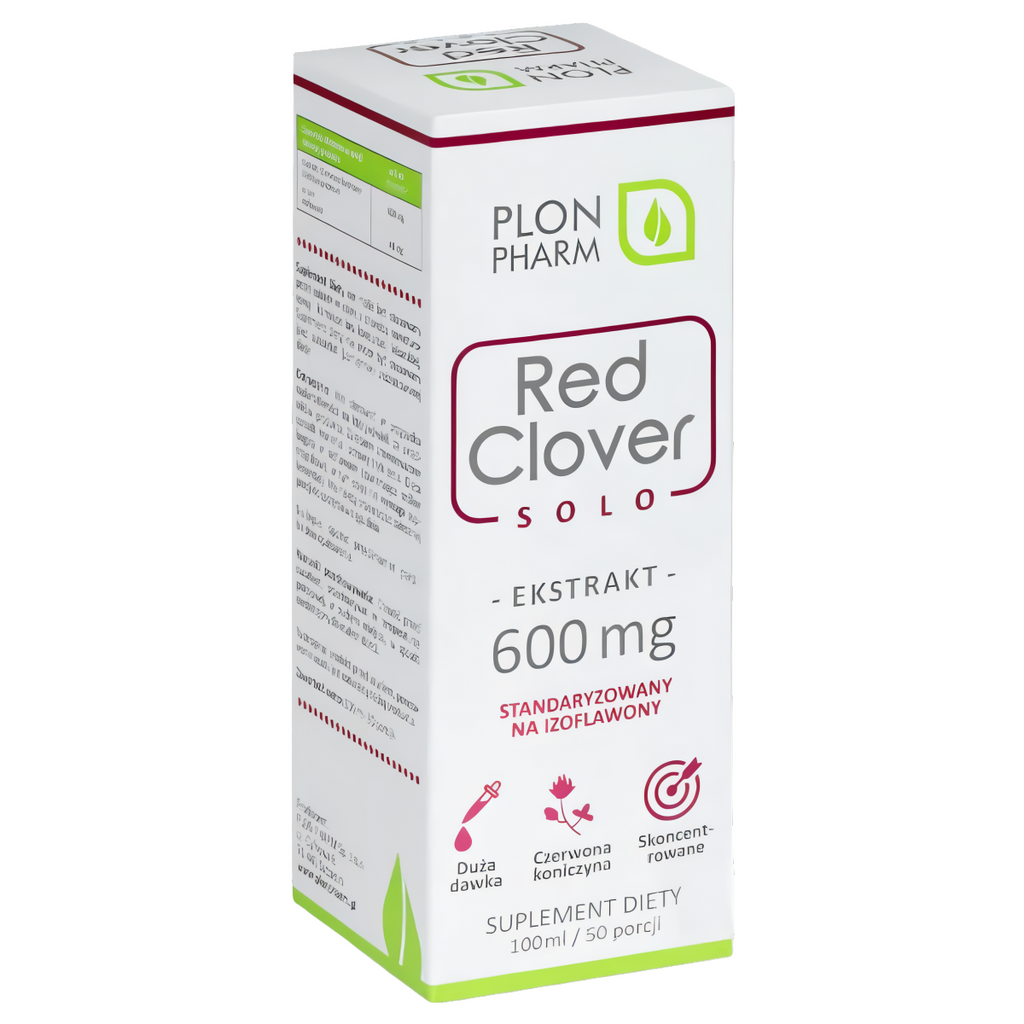 Red Clover Solo Plon Pharma - Wspiera równowagę hormonalną - 100 ml