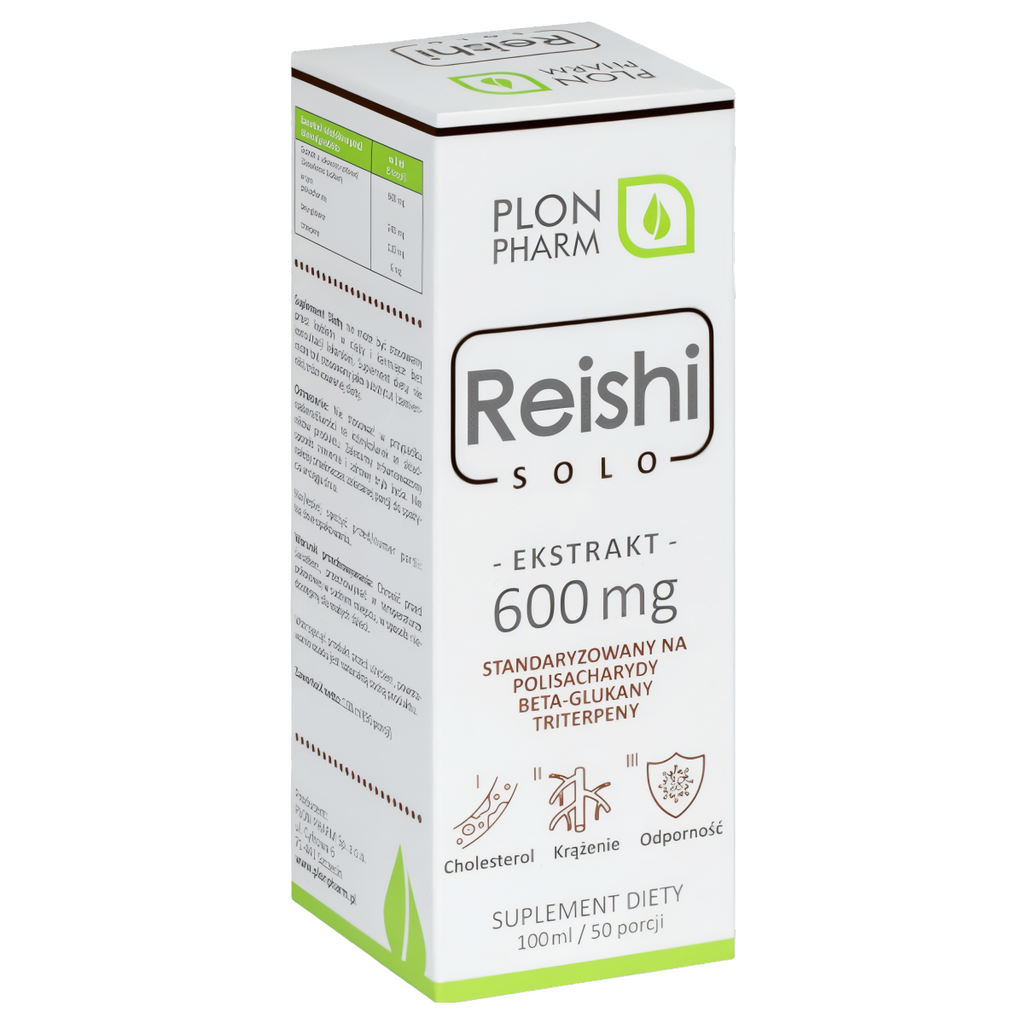 Reishi Solo Plon Pharm - Naturalne wsparcie dla Twojego organizmu - 100 ml