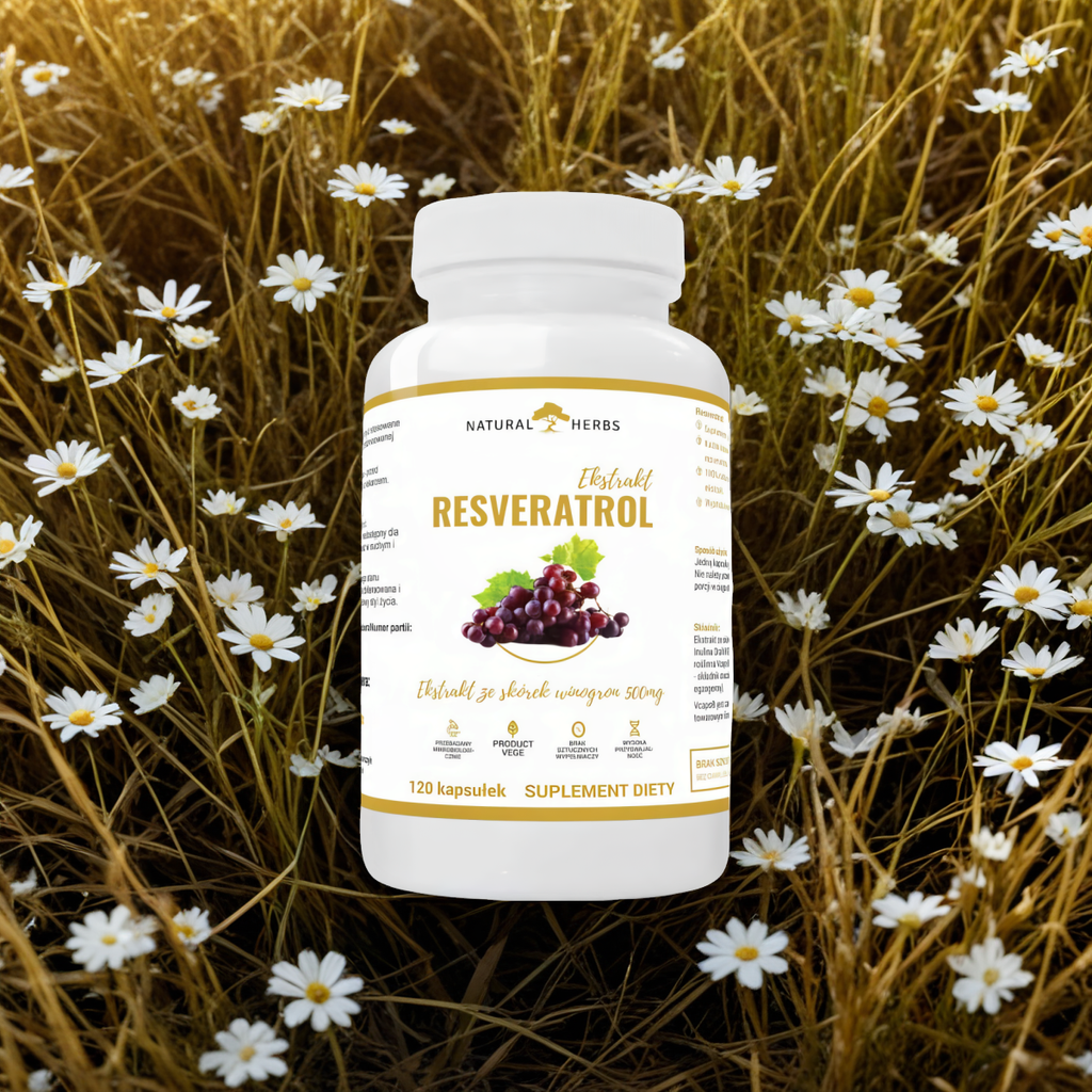 Resveratrol Ekstrakt ze skórek winogron 500 mg Alto Pharma - 120 kapsułek