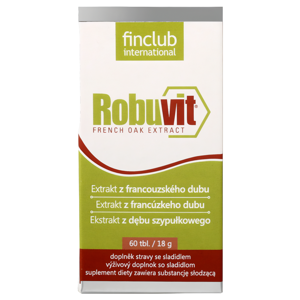 Robuvit Finclub - Ekstrakt z dębu szpułkowego i witamina B12 - 60 tabletek