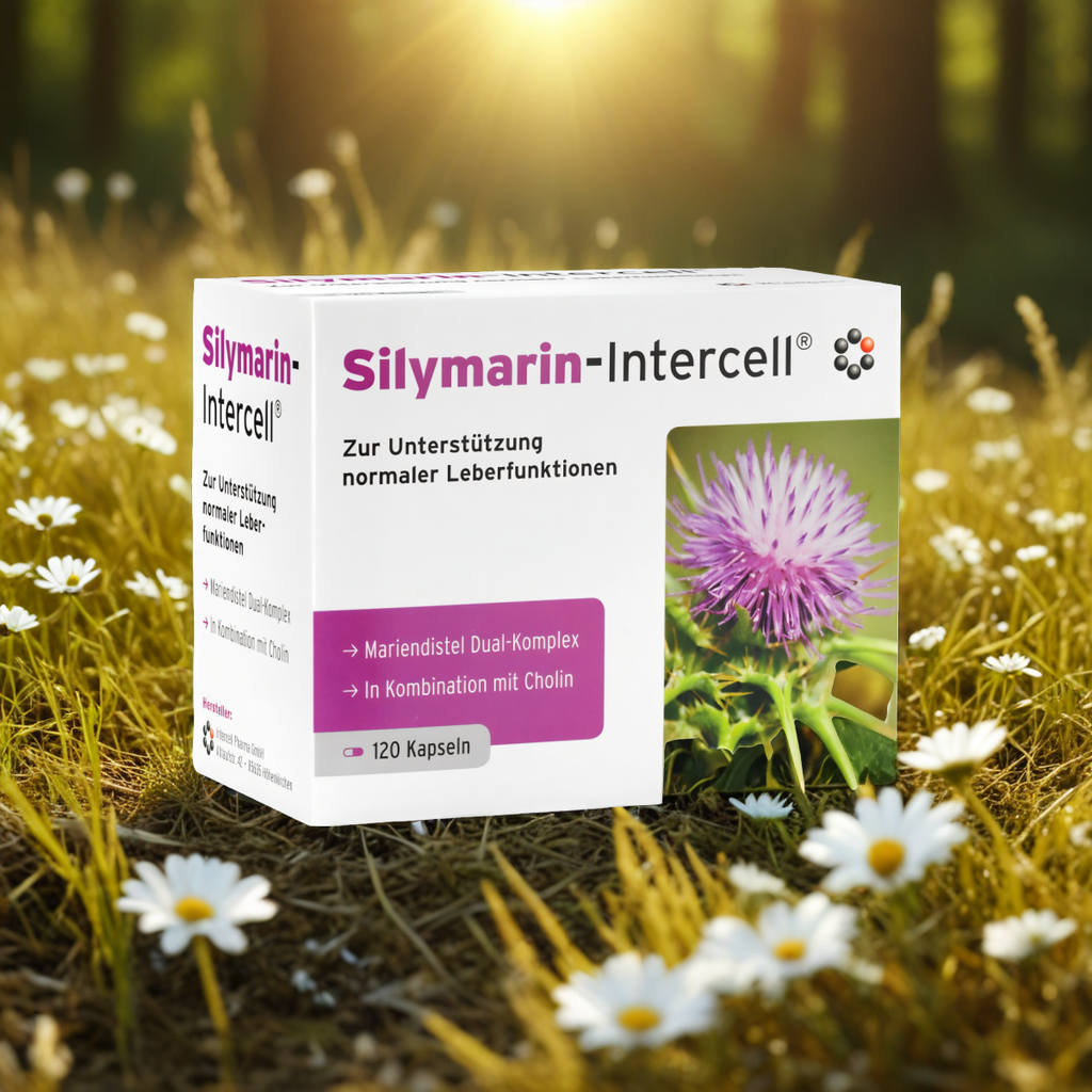 Silymarin intercell Mitopharma - Wsparcie dla wątroby i organizmu - 120 kapsułek