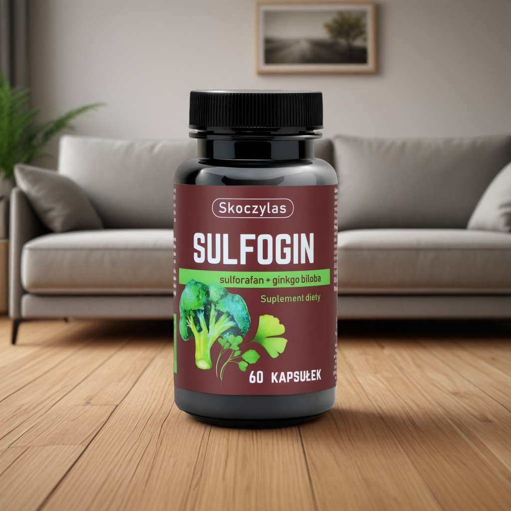 Sulfogin sulforafan + ginkgo biloba Skoczylas - Ekstrakt z kiełków brokuła - 60 kapsułek