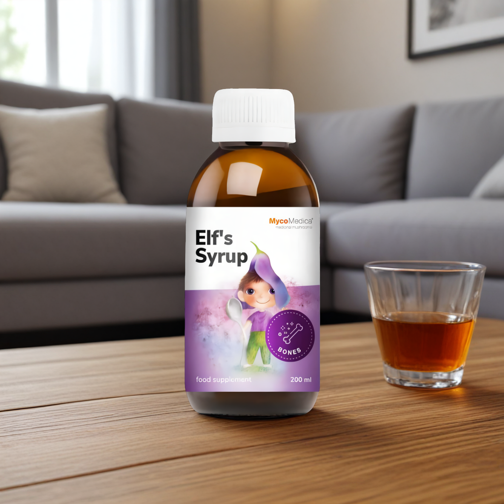Syrop Elfi dla dzieci MycoMedica - Mocne kości i większa odporność - 200 ml