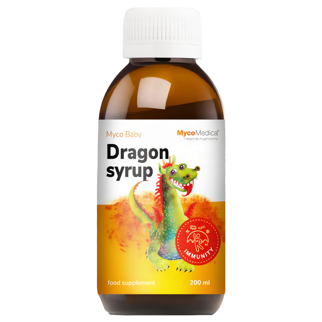 Syrop Smoczy dla dzieci MycoMedica - Wspomaga górne drogi oddechowe - 200 ml