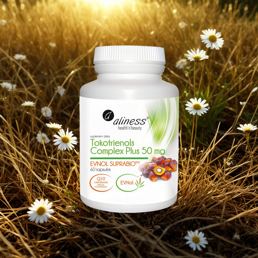 Tokotrienols Complex Plus 50 mg - Evnol Suprabio Aliness - 60 kapsułek