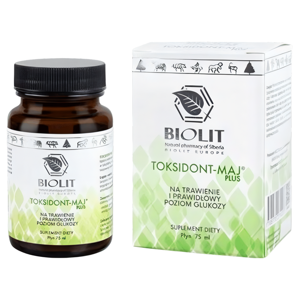Toksidont Maj Plus BIOLIT - Wspiera trawienie i prawidłowy poziom glukozy - 75 ml