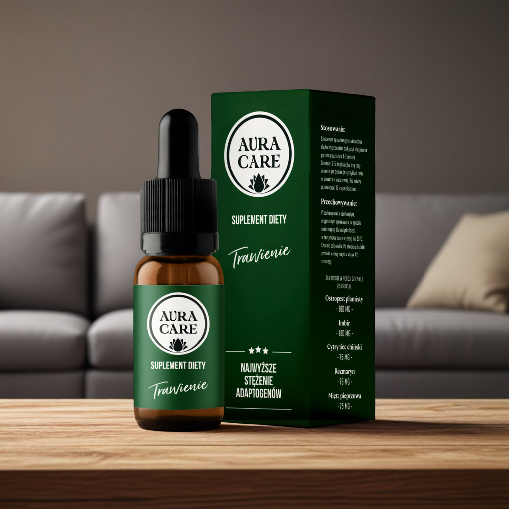 Trawienie AURA CARE - Naturalne wsparcie trawienia - 10ml, około 300 kropli