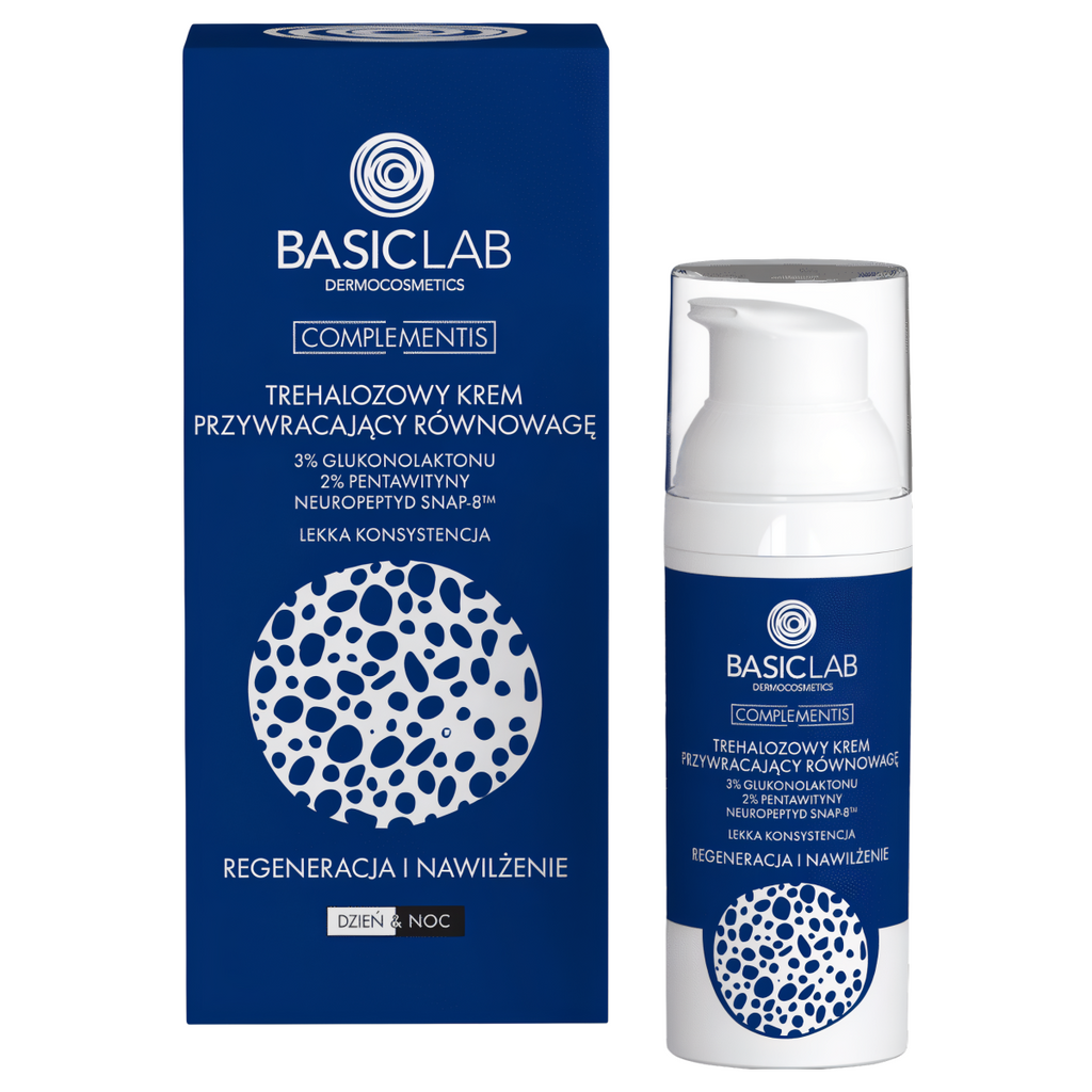Trehalozowy krem przywracający równowagę BASICLAB - Regeneracja skóry - 50 ml