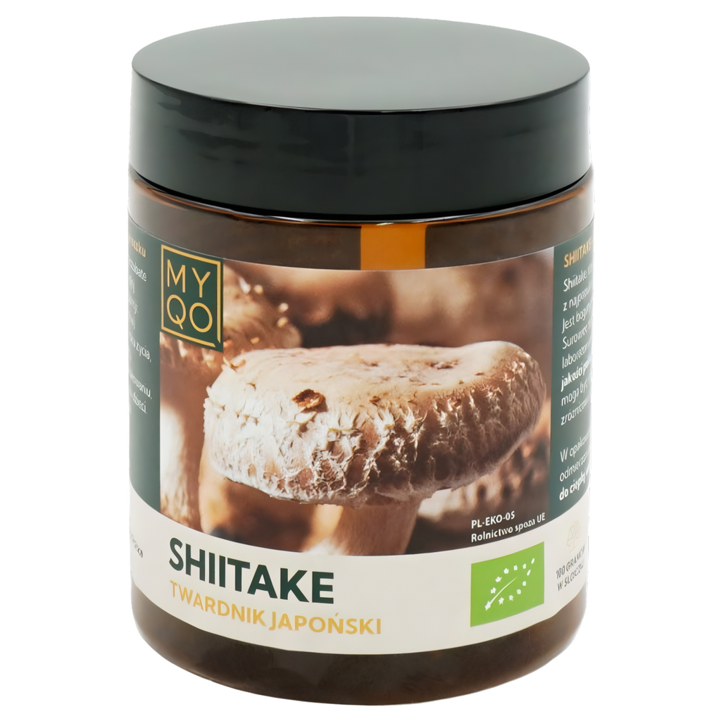 Twardnik japoński - Shiitake MYQO - Dla wsparcia organizmu - 100 g