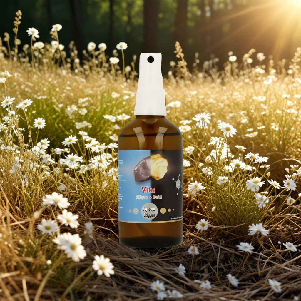 Vita Silver + Gold Ag + Au 50 ppm niejonowe srebro i złoto koloidalne w sprayu - 100 ml