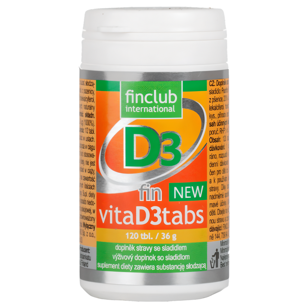 VitaD3tabs Finclub - Źródło witaminy D3 - 120 tabletek