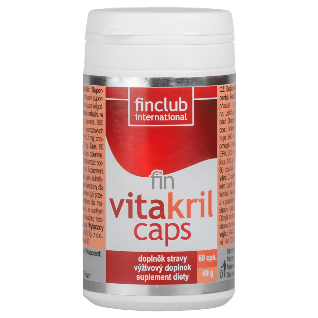 Vitakrilcaps Finclub - Olej z kryla antarktycznego - 60 kapsułek