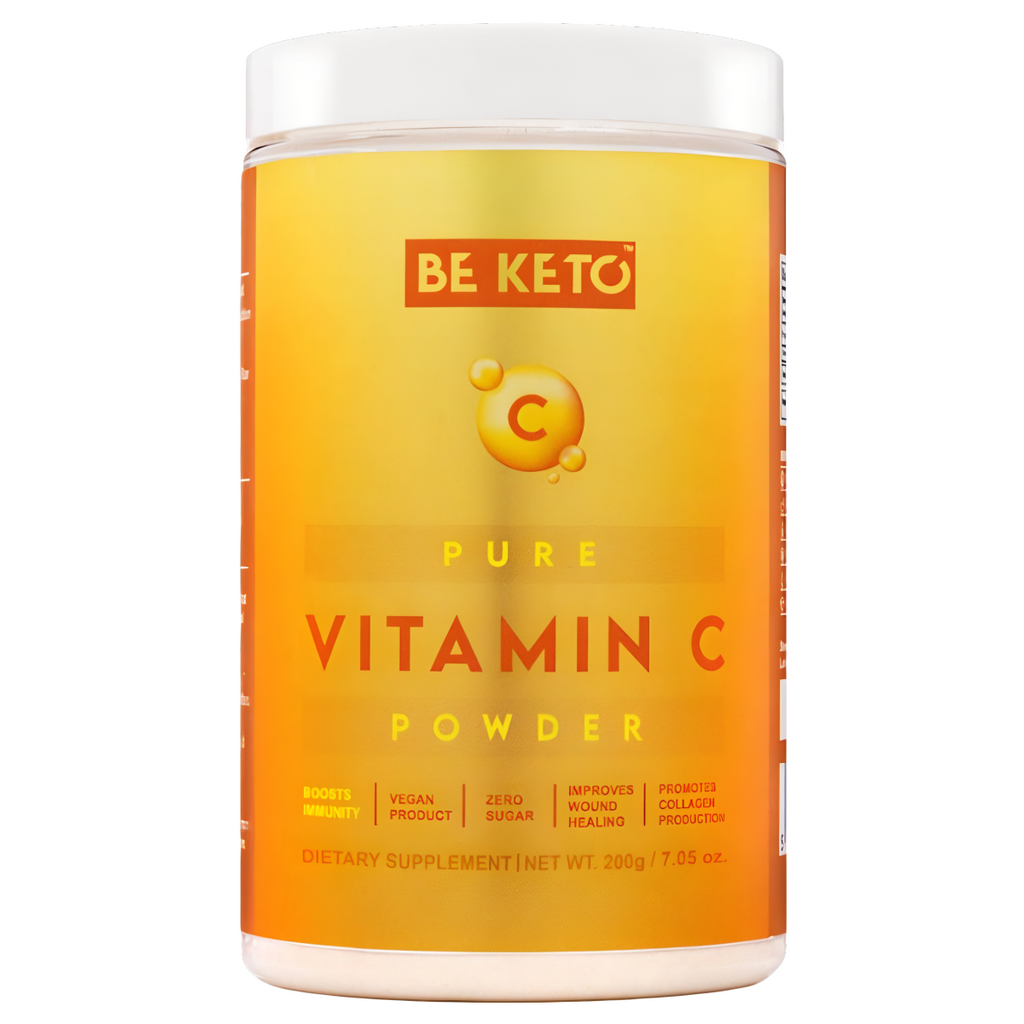 Witamina C 100% BeKeto Kwas askorbinowy w proszku - 200 g