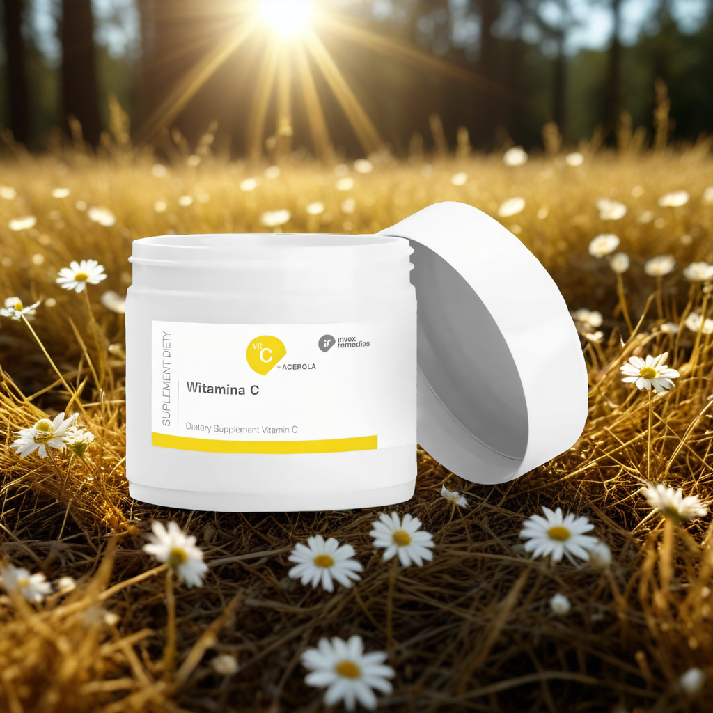 Witamina C + Acerola w proszku Invex Remedies - Wsparcie odporności - 100 g