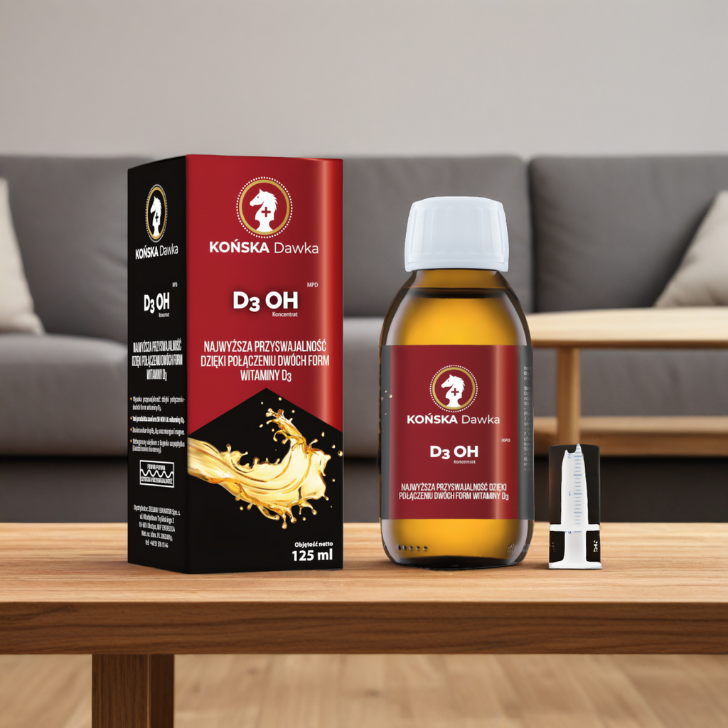 Witamina D3 OH Końska Dawka - Na układ nerwowy - 125 ml