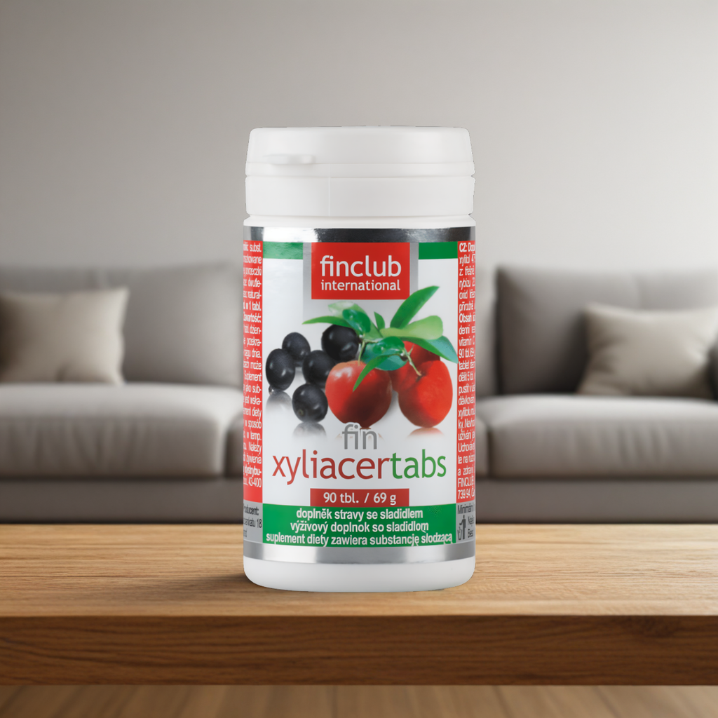 Xyliacertabs Finclub - Witamina C z aceroli oraz czarnej porzeczki - 90 tabletek
