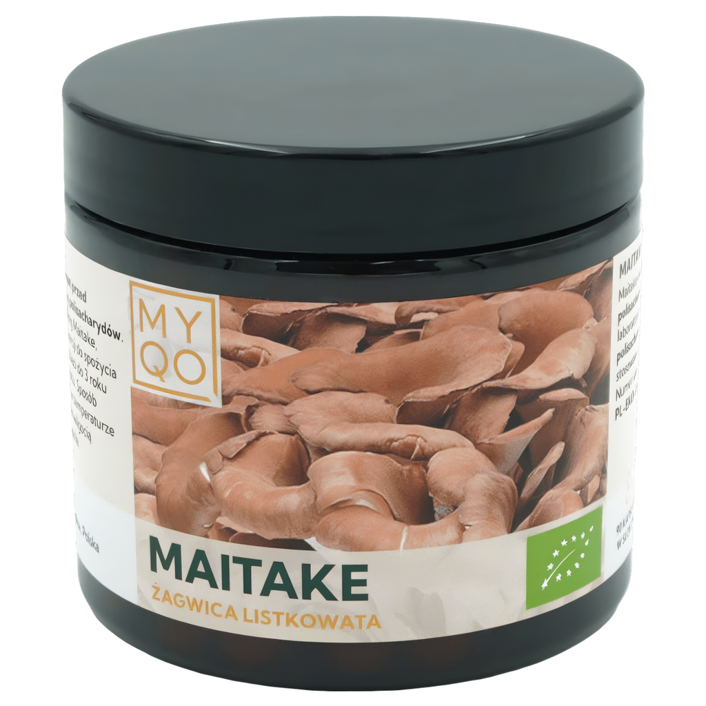 Żagwica listkowata Maitake BIO 500 mg 30% MYQO - 90 kapsułek
