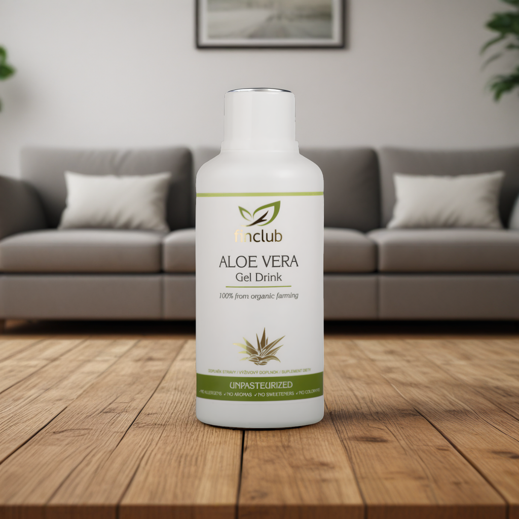 Żel aloesowy do picia Aloe Vera Finclub - Z miąższu z wnętrza świeżych liści - 530 ml